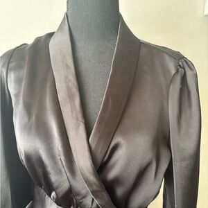 Forever 21 Black Woven Top “Tie waist blouse”